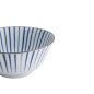 Preview: Tayo-Schale Natsu Tokusa Blau/Weiß, Porzellan, Ø 15,2 × 6,7 cm, 500 ml, Art.-Nr. 22327