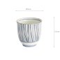 Preview: Tea cup, Blue/White, Ø 8x7.9cm, Item No. 22458