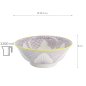 Preview: TDS, Ramen Bowl Giftset, Lily Flower, 2-piece set, Ø 20.5 x 8cm 1200ml, Itm No. 22646