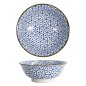 Preview: Tokyo Design Studio Rice Bowl Mixed Bowls Kristal Blue/White, Porcelain, Ø 20.5 × 8 cm, 1.2 l