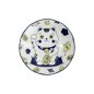 Preview: Pasta Plate Kawaii Lucky Cat Neko Blue, Porcelain, Ø 21 × 5 cm, Item No. 33012