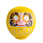 Preview: TDS, Daruma, Dekoration, Gelb, Ø 25 cm - Art Nr: 33052