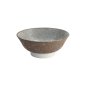 Preview: Ramenschale Satomaki Kairagi Braun/Weiß, Porzellan, Ø 21,5 × 9 cm, 1,3 l, Art.-Nr. 33173