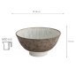 Preview: TDS, Schale mit rand, Satomaki Tokusa, Ø 16 x 7,5 cm 600ml, Art.-Nr. 33178