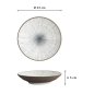 Preview: Deep Plate Satomaki Tokusa Brown/White, Porcelain, Ø 23 × 5 cm, Item No. 33179
