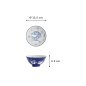 Preview: Rice Bowl, Kawaii, Fish, Dark Blue, Ø 11.5x6cm 300ml, Item No. 33213