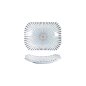 Preview: Tokyo Design Studio Sushi Plate Tokusa White, Melamine, 15.8 × 11.5 × 2.3 cm