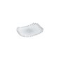 Preview: Sushi Plate Tokusa White, Melamine, 15.8 × 11.5 × 2.3 cm, Item No. 33276
