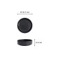 Preview: Plate Iwate Black, Melamine, Ø 12.7 × 4 cm, Item No. 33280