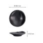 Preview: Teller Iwate Black, Melamin, Ø 18,5 × 4,5 cm, Art.-Nr. 33282