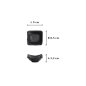 Preview: Sauce Bowl Iwate Black, Melamine, 9 × 8.5 × 3.3 cm, 70 ml, Item No. 33284