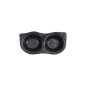 Preview: Sauce Dish with 2 Compartments Iwate Black, Melamine, 19.2 × 9.4 × 3.6 cm, 110 ml, Item No. 33288