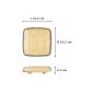 Preview: Quadratischer Teller, Bambus, 15,2 × 15,2 × 2 cm, Art.-Nr. 33290