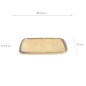 Preview: TDS, Square Plate, Bamboo, 19x19x2.6cm, Item No. 33291