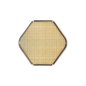 Preview: Sechseckiger Teller, Bambus, 20 × 18,9 × 2,5 cm, Art.-Nr. 33292