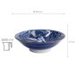 Preview: TDS, Schale, Yakuza, Tiger, Blau/Weiß, Ø 25,2x7,7cm 1600ml ,  Art.-Nr. 33340