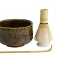 Preview: TDS, Matcha Geschenkset, Grün/Braun, 4-tlg., Ø 12x7,5cm, Art.-Nr. 33412