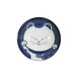 Preview: Ramenschale Kawaii Cat Neko Blau (Blau/Weiß), Porzellan, Ø 19,7 × 7,5 cm, 1 l, Art.-Nr. 33419