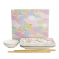 Preview: 4 w/Chopsticks Blue Kawaii Maiko Sushi Plate Giftset Set at g-HoReCa (picture 1 of 6)