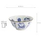 Preview: TDS, Tayo Bowl, Kawaii Cat Neko, Blue, Ø 14.9x6.7cm 500ml, Item No. 33484