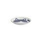 Preview: Teller Kawaii Cat Neko Blau/Weiß, Porzellan, Ø 16,7 × 2,8 cm, Art.-Nr. 33494