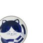Preview: Teller Kawaii Cat Neko Blau/Weiß, Porzellan, Ø 16,7 × 2,8 cm, Art.-Nr. 33494