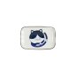 Preview: Rechteckiger Teller Kawaii Cat Neko D Blau/Weiß, Porzellan, 16,3 × 10,2 cm, Art.-Nr. 33495