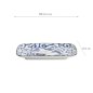 Preview: TDS, Square Plate, Kawaii Cat Neko, Blue, 16.3x10.2cm, Item No. 33498