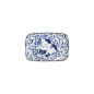 Preview: Rechteckiger Teller Kawaii Cat Neko E Blau/Weiß, Porzellan, 16,3 × 10,2 cm, Art.-Nr. 33498