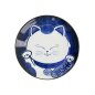 Preview: Teller Kawaii Cat Neko Blau/Weiß, Porzellan, Ø 16,7 × 2,8 cm, Art.-Nr. 33500