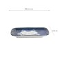 Preview: TDS, Quadratischer Teller, Kawaii Cat Neko, Blau, 16,3x10,2cm, Art.-Nr. 33501