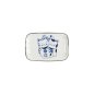 Preview: Rechteckiger Teller Kawaii Cat Neko G Blau/Weiß, Porzellan, 16,3 × 10,2 cm, Art.-Nr. 33504