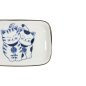 Preview: Rechteckiger Teller Kawaii Cat Neko G Blau/Weiß, Porzellan, 16,3 × 10,2 cm, Art.-Nr. 33504