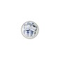 Preview: Bowl Kawaii Cat Neko White/Blue, Porcelain, Ø 10.2 × 2.5 cm, Item No. 33505