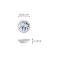 Preview: Bowl Kawaii Cat Neko White/Blue, Porcelain, Ø 10.2 × 2.5 cm, Item No. 33505