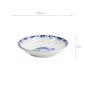 Preview: TDS, Sauce Bowl, Flounder, Blue/White, Ø 9x2cm - Item No. 33561