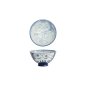 Preview: Tokyo Design Studio Bowl Kawaii Cat Blue (Blue/White), Porcelain, Ø 11.5 × 6 cm, 300 ml