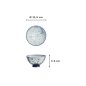 Preview: Bowl Kawaii Cat Blue (Blue/White), Porcelain, Ø 11.5 × 6 cm, 300 ml, Item No. 33594