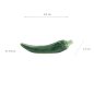 Preview: TDS, Kawaii Chopstick Rest, Green Pepper, 6.2x1.7x2.9cm, Item No. 33665