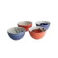Preview: TDS, Bowl Giftset, 4-piece set, Seafood, Snapper & Crab, Blue/Red, Ø 11.2x6.2cm 300ml, Item No. 33697