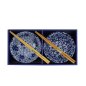 Preview: TDS, Tayo Schale Geschenkset, 2 Stk m/Essstäbchen, Mixed Bowls, Blau/Weiß, Ø 15x7cm 500ml , Art.-Nr. 33754