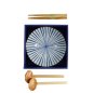 Preview: TDS, Ramen Bowl Giftset, Natsu,  6 Pcs, Blue/White, Ø 21x7.8cm 1000ml, Item No. 33781