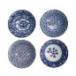 Preview: Tayo-Schalen-Geschenkset Hana Blue Weiß, Porzellan, Ø 15 × 7 cm, 500 ml, Art.-Nr. 33811