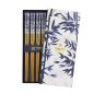 Preview: TDS, Chopstick Set, Blue Bamboo, 5 pair, Item No. 33862