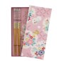 Preview: Red & Blue Flower Chopstick Set at g-HoReCa
