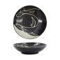 Preview: Tokyo Design Studio Pasta Plate Kawaii Black Whale, Porcelain, Ø 20.8 × 5.2 cm, 650 ml