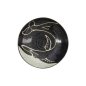 Preview: Pasta Plate Kawaii Black Whale, Porcelain, Ø 20.8 × 5.2 cm, 650 ml, Item No. 33950