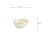 Preview: TDS, Triangle Sauce Bowl, Shirogesho, Ø 9 x 4.2 cm - Item No. 33959
