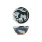 Preview: Tokyo Design Studio Tayo-Schale Kawaii Whale Blau/Weiß, Porzellan, Ø 14,9 × 6,9 cm, 300 ml