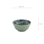 Preview: TDS, Mashiko Bowl, Kyokarakusa, Ø 9.5 x 4.5 cm - Item No. 34021